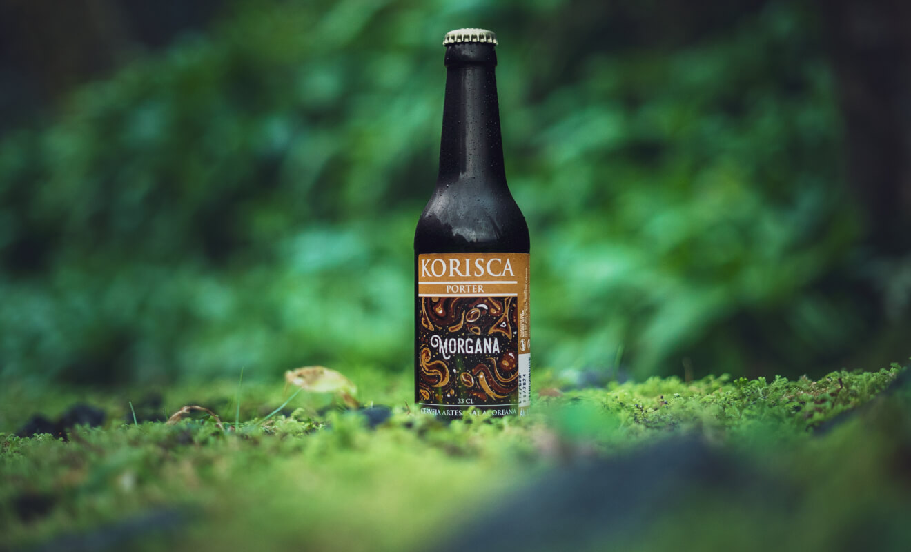 As cerveja Morgana na bonita natureza dos Açores