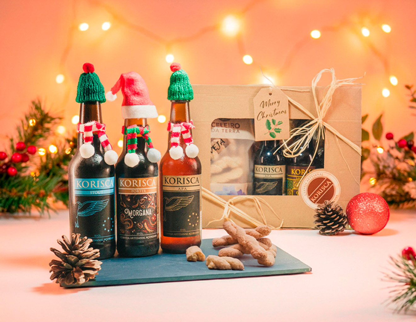 Pack 3 Cervejas + Biscoitos de Cerveja